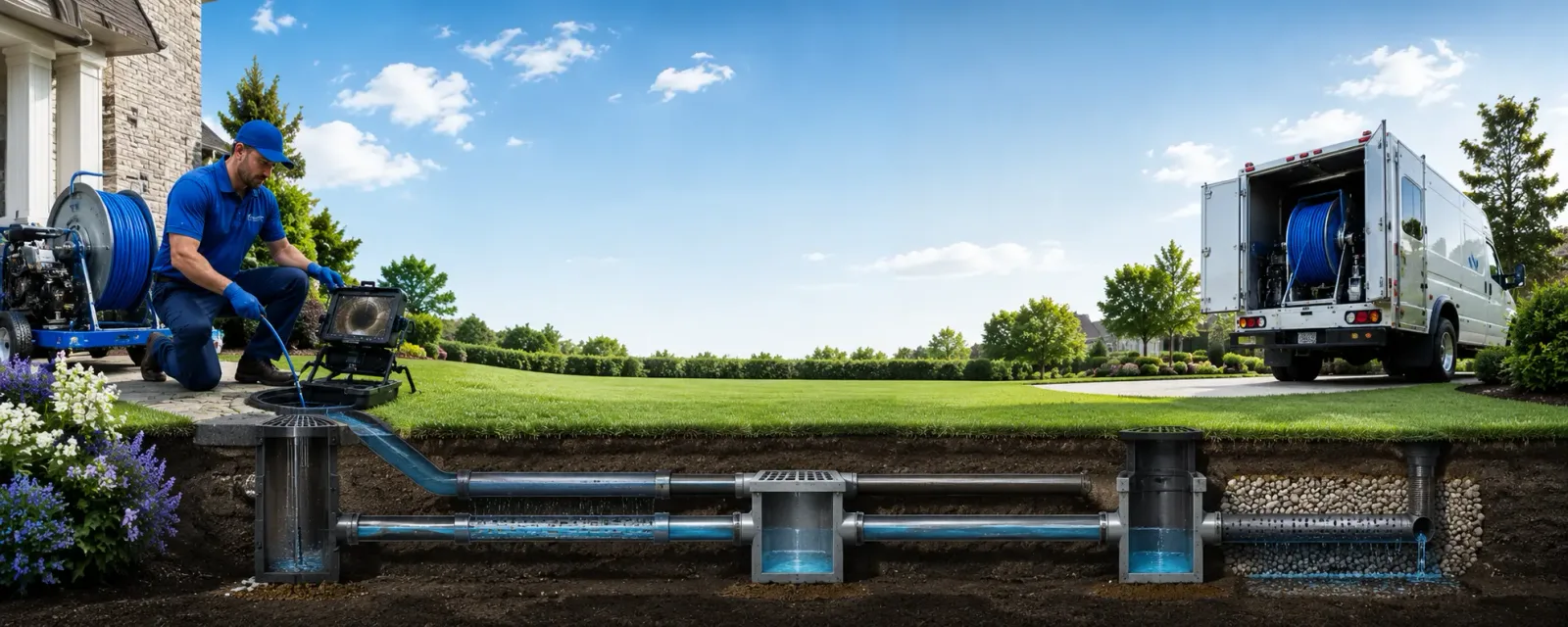 Outdoor drain cleaning information for Glenville, PA